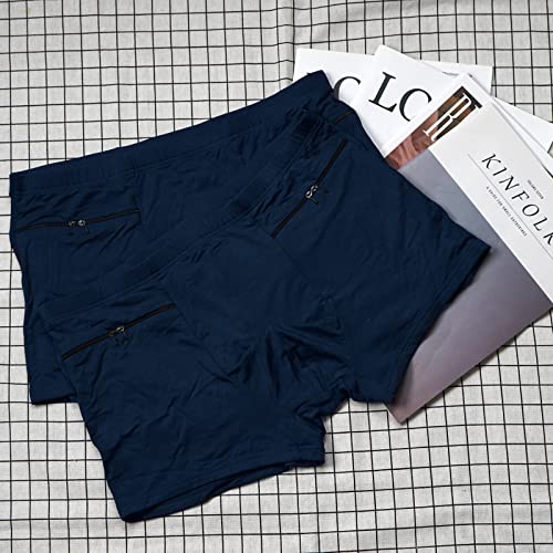 thumbnail image 2 of Men's Secret Pocket Underwear 2-Pack - Modal Travel Boxer Briefs With Hidden Pocket For Passport & Valuables 2 of 13