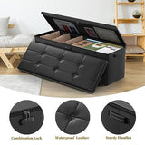 Secret Storage Ottoman Bench, Fireproof