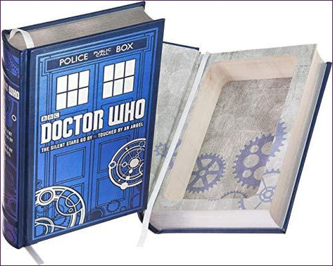 Doctor Who Hollow Book Safe with Magnetic Closure (Leather-bound) - Secret Stashing - Concealment Furniture, Diversion Safes, Home Security Safes