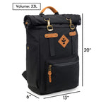 Smell Proof, Water Resistant, Lockable, Rolltop Travel Backpack - Secret Stashing - Concealment Furniture, Diversion Safes, Home Security Safes