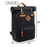 Smell Proof, Water Resistant, Lockable, Rolltop Travel Backpack - Secret Stashing - Concealment Furniture, Diversion Safes, Home Security Safes