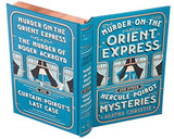 Leatherbound Book Safe with Magnetic Closure - Murder on the Orient Express