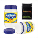 Best Foods Mayonnaise Diversion Safe Stash Can w HumanFriendly Smell-Proof Bag - Secret Stashing - Concealment Furniture, Diversion Safes, Home Security Safes