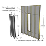 Stealth Wall Concealed Storage Cabinet with Mirror