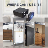 Hidden RFID Cabinet Lock - Secret Stashing - Concealment Furniture, Diversion Safes, Home Security Safes