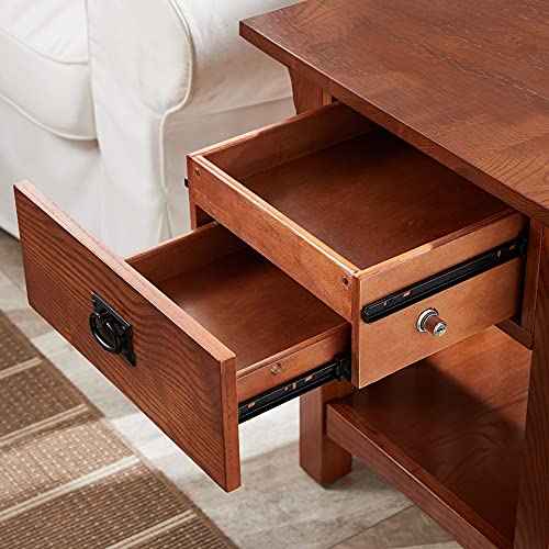 Nightstand with a Secret Compartment Locking Drawer | Secret Stashing