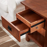 Nightstand with a Secret Compartment Locking Drawer