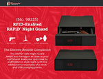 Nightstand Clock with Hidden Gun Safe with RFID Reader