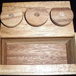 3 Wheel Combination Secret Lock Puzzle Box - Secret Stashing - Concealment Furniture, Diversion Safes, Home Security Safes