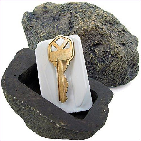 Hide-a-Spare-Key Fake Rock - Looks & Feels like Real Stone - Diversion Safes - Hide your stash and money in everyday items that contain secret compartments, if they don't see it, they can't get it -Secret Stashing