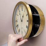 Plastic Wall Clock with Hidden Safe