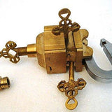 6 Key Square Trick Puzzle Padlock - Secret Stashing - Concealment Furniture, Diversion Safes, Home Security Safes