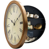 Plastic Wall Clock with Hidden Compartment - Concealment furniture and gun concealment furniture to hide your money, pistol, rifle or other weapons, keep guns safe away from kids with hidden compartment furniture -Secret Stashing