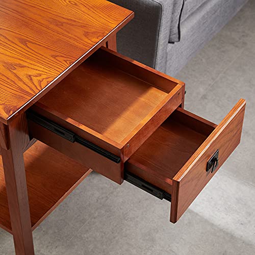 Secret Compartment Side Table w Locking Drawer | Secret Stashing