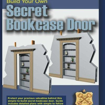 Build Your Own Secret Bookcase Door - DIY hidden compartments and diversion safes, build you own secret compartment to keep your money and valuables safe and avoid theft and stealing by burglars -Secret Stashing