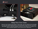 Nightstand Clock with Hidden Gun Safe with RFID Reader