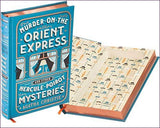 Leatherbound Book Safe with Magnetic Closure - Murder on the Orient Express