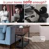 Wooden Side Table with Hidden Safe - Secret Stashing - Concealment Furniture, Diversion Safes, Home Security Safes