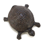 Metal Cast Iron Turtle Statue Spare Key Hiders Outside - Secret Compartment Decor with hidden compartments to stash your valuables -Secret Stashing