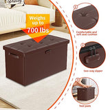 Fireproof Bedroom Bench with Storage - Secret Stashing - Concealment Furniture, Diversion Safes, Home Security Safes