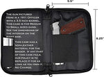 Faux Leather & Canvas Lockable Bible Size Gun Case