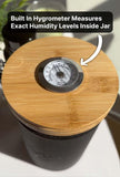 Airtight Jar with Built in Hygrometer (5 ounces / 2.5 Liter) - Secret Stashing - Concealment Furniture, Diversion Safes, Home Security Safes