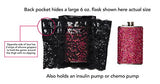 Garter Purse, Stays Put Silicone Grip & 2 Secured Pockets - Hide your money and passport and keep it safe when traveling with clothes and jewelry with secret compartments -Secret Stashing