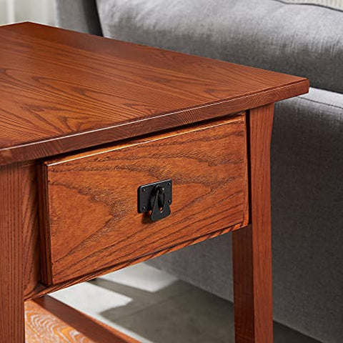 Secret Compartment Side Table w Locking Drawer Secret Stashing