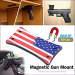 Gun Magnet Mount - U.S. Flag - Concealment furniture and gun concealment furniture to hide your money, pistol, rifle or other weapons, keep guns safe away from kids with hidden compartment furniture -Secret Stashing