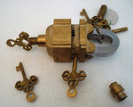 6 Key Square Trick Puzzle Padlock - Secret Stashing - Concealment Furniture, Diversion Safes, Home Security Safes