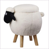 Wooly Sheep Kids Ottoman Stool with Storage - Secret Stashing - Concealment Furniture, Diversion Safes, Home Security Safes