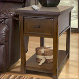 Concealment end table with secret drawer for guns and valuables - Concealment furniture and gun concealment furniture to hide your money, pistol, rifle or other weapons, keep guns safe away from kids with hidden compartment furniture -Secret Stashing