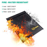 Fire Water Resistant Money Bag - DIY hidden compartments and diversion safes, build you own secret compartment to keep your money and valuables safe and avoid theft and stealing by burglars -Secret Stashing