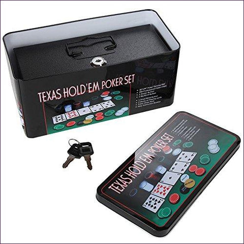 Texas Hold’em Diversion Safe Cashbox with Lock - Diversion Safes - Hide your stash and money in everyday items that contain secret compartments, if they don't see it, they can't get it -Secret Stashing