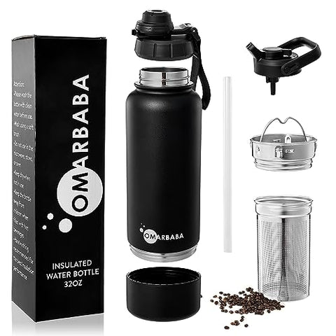 Vacuum Insulated Water Bottle With Hidden Compartment