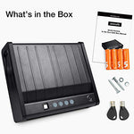 Gun Safe with Fingerprint Identification and Biometric Lock - Secret Stashing - Concealment Furniture, Diversion Safes, Home Security Safes
