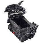 Mythical Guardian Dragon Trinket Box Statue with Hidden Book Storage Compartment - Secret Compartment Decor with hidden compartments to stash your valuables -Secret Stashing