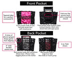 Garter Purse, Stays Put Silicone Grip & 2 Secured Pockets - Hide your money and passport and keep it safe when traveling with clothes and jewelry with secret compartments -Secret Stashing