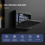 Biometric Wall Safe with Gas Strut for Quick Access - Secret Stashing - Concealment Furniture, Diversion Safes, Home Security Safes