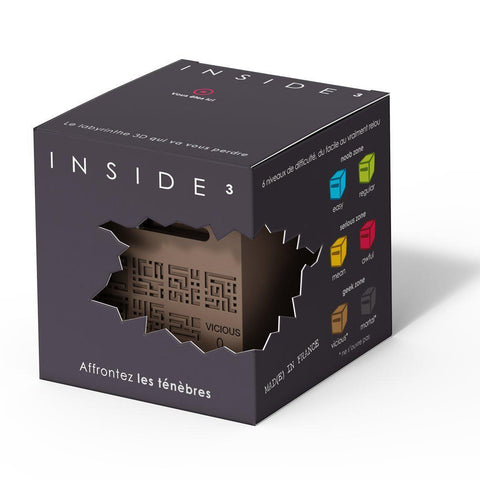 INSIDE3 Vicious0 Labyrinth Cube- Cool puzzles and brain teasers try and solve the puzzle and find the secret compartment and hidden door, great gift ideas -Secret Stashing