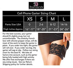 Garter Purse, Stays Put Silicone Grip & 2 Secured Pockets - Hide your money and passport and keep it safe when traveling with clothes and jewelry with secret compartments -Secret Stashing