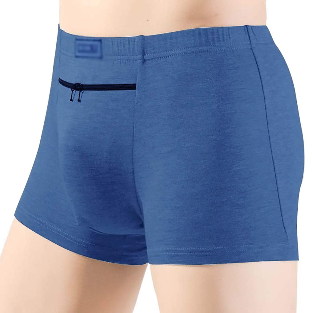 Pocket Underwear for Men with Secret Hidden Front Stash Pocket