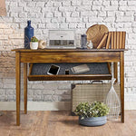 Kennedy Console Table with Concealed Drawer - Concealment furniture and gun concealment furniture to hide your money, pistol, rifle or other weapons, keep guns safe away from kids with hidden compartment furniture -Secret Stashing