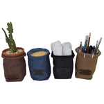 Waxed Canvas Storage Planter - Diversion Safes - Hide your stash and money in everyday items that contain secret compartments, if they don't see it, they can't get it -Secret Stashing