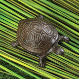 Metal Cast Iron Turtle Statue Spare Key Hiders Outside - Secret Compartment Decor with hidden compartments to stash your valuables -Secret Stashing