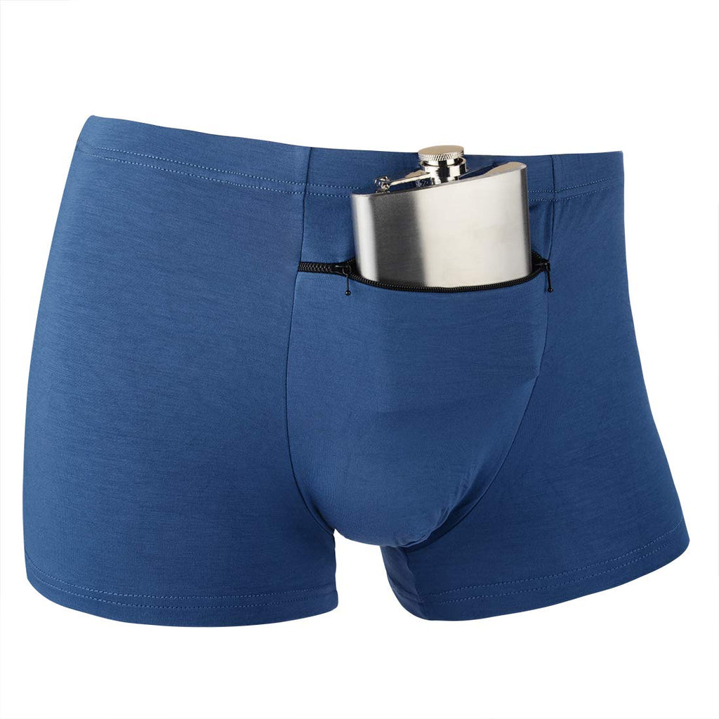 Pocket Underwear for Men with Secret Hidden Front Stash Pocket