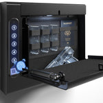 Biometric Wall Safe with Gas Strut for Quick Access - Secret Stashing - Concealment Furniture, Diversion Safes, Home Security Safes