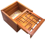 Treasure Secret Puzzle Box- Cool puzzles and brain teasers try and solve the puzzle and find the secret compartment and hidden door, great gift ideas -Secret Stashing