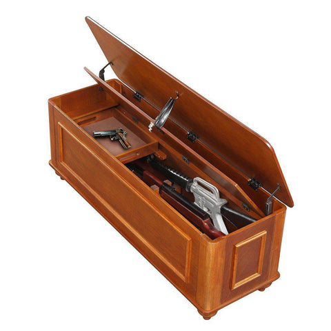 Classics Hope Chest with Gun Concealment - Concealment furniture and gun concealment furniture to hide your money, pistol, rifle or other weapons, keep guns safe away from kids with hidden compartment furniture -Secret Stashing