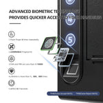Biometric Wall Safe with Gas Strut for Quick Access - Secret Stashing - Concealment Furniture, Diversion Safes, Home Security Safes